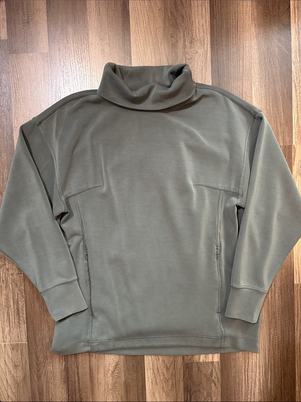 Danskin Sage Green Mock Neck Pullover Sweater